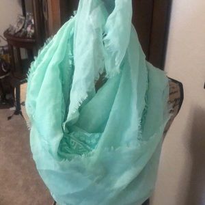 Teal infinity scarf long new beautiful